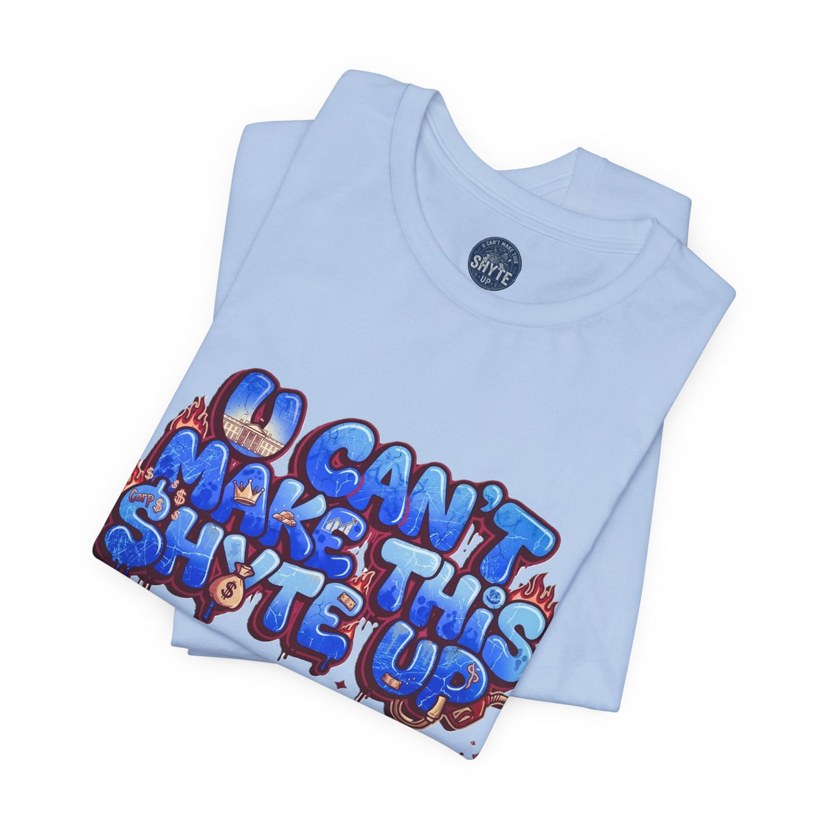 T-Shirt - Blue Satire - Unisex Jersey Short Sleeve Tee