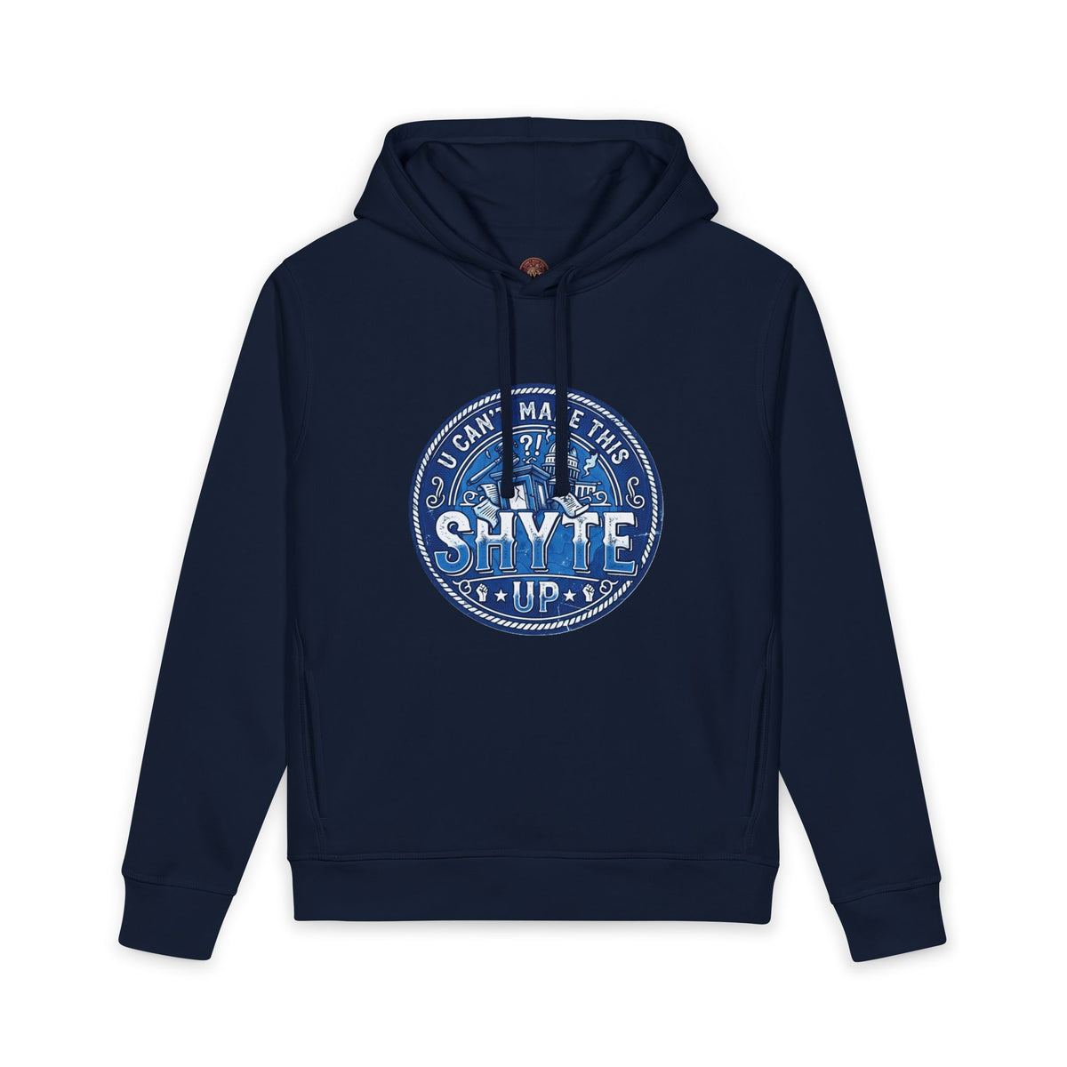Hoodie - Bubble Blue Sattire - Unisex Organic Side Pocket Sounder Hoodie