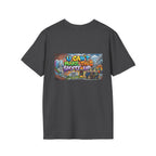 T-Shirt - U Cant Make This Shyte Up -  Psychedelic Logo Bubble Graffiti Satire-  Unisex Softstyle
