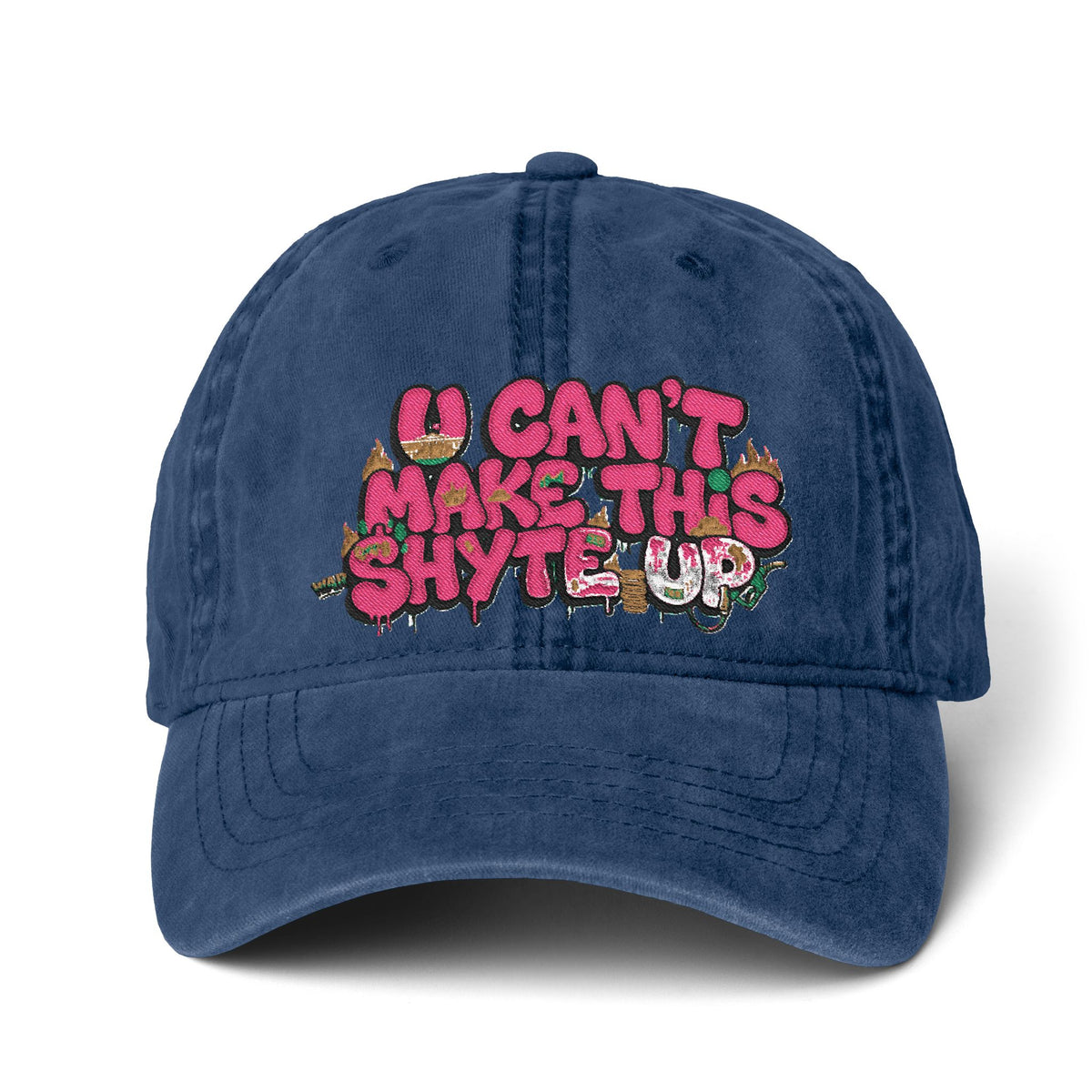 Cap  - Pinkalicious - Women's Pigment-Dyed Cap with Fashion Undervisor (Embroidery)