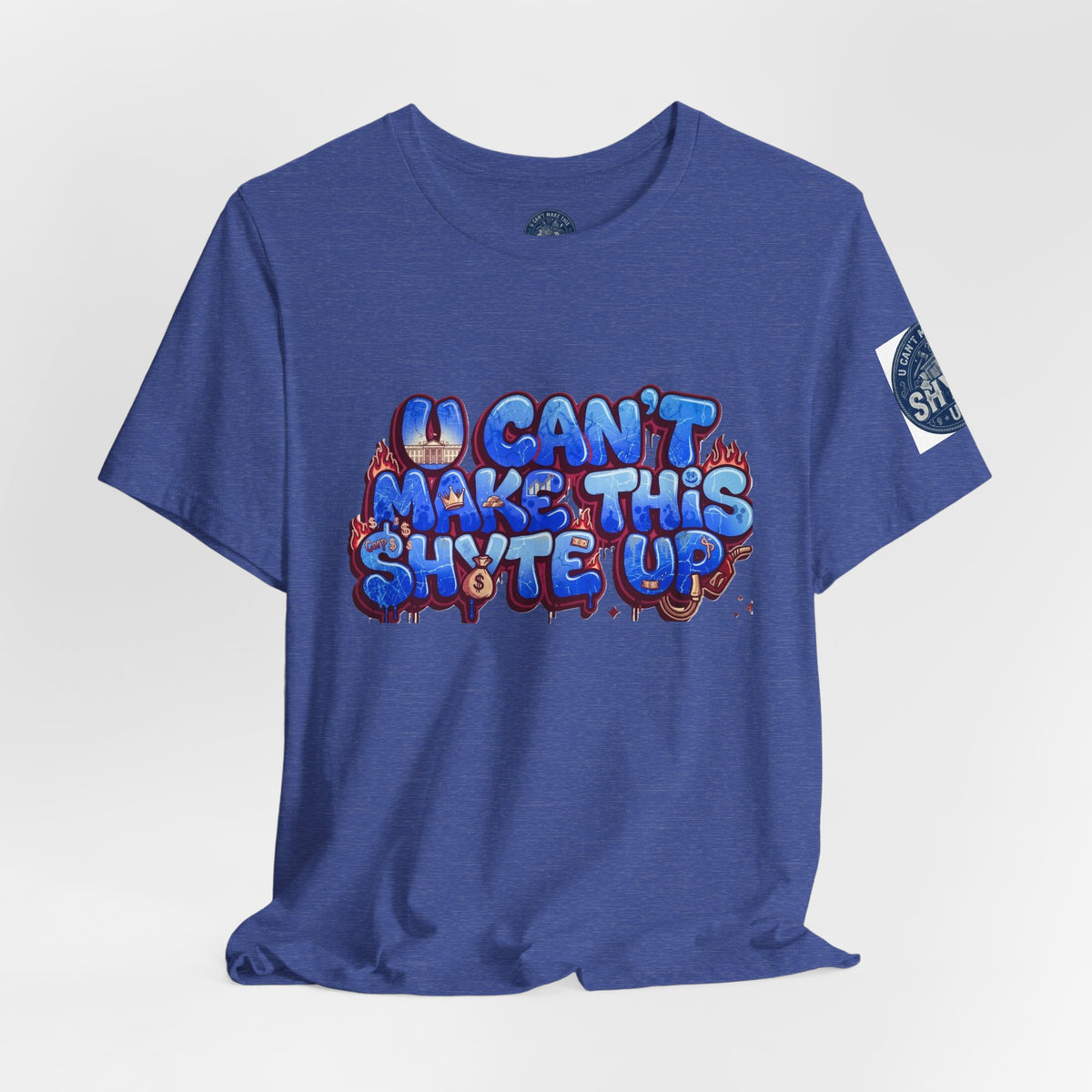 T-Shirt - Blue Satire - Unisex Jersey Short Sleeve Tee