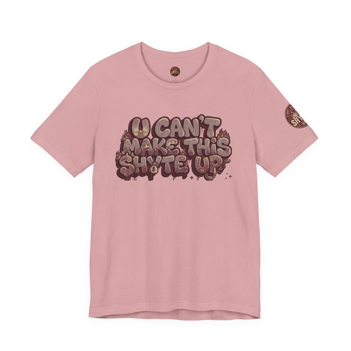 T-Shirt U Cant Make This Shyte Up - Red-bell Satire - Unisex Jersey Short Sleeve Tee