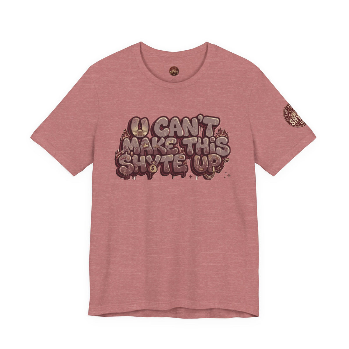 T-Shirt U Cant Make This Shyte Up - Red-bell Satire - Unisex Jersey Short Sleeve Tee