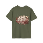 T-Shirt - U Cant Make This Shyte Up - Rust Red Cartoon Satire -  Unisex Softstyle