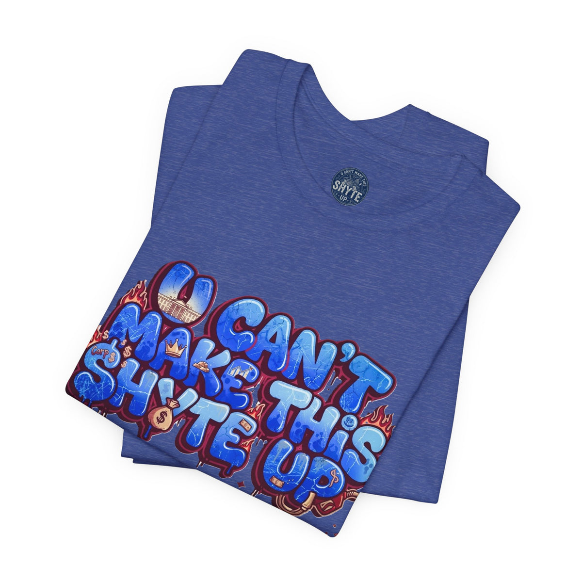 T-Shirt - Blue Satire - Unisex Jersey Short Sleeve Tee
