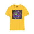 T-Shirt -U Cant Make This Shyte Up - NEON Bright Graffiti Satire - Unisex Softstyle