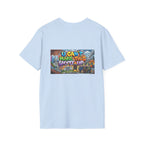 T-Shirt - U Cant Make This Shyte Up -  Psychedelic Logo Bubble Graffiti Satire-  Unisex Softstyle