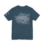 T-Shirt - Blue Satire - Unisex Jersey Short Sleeve Tee