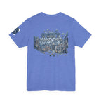 T-Shirt - Blue Satire - Unisex Jersey Short Sleeve Tee