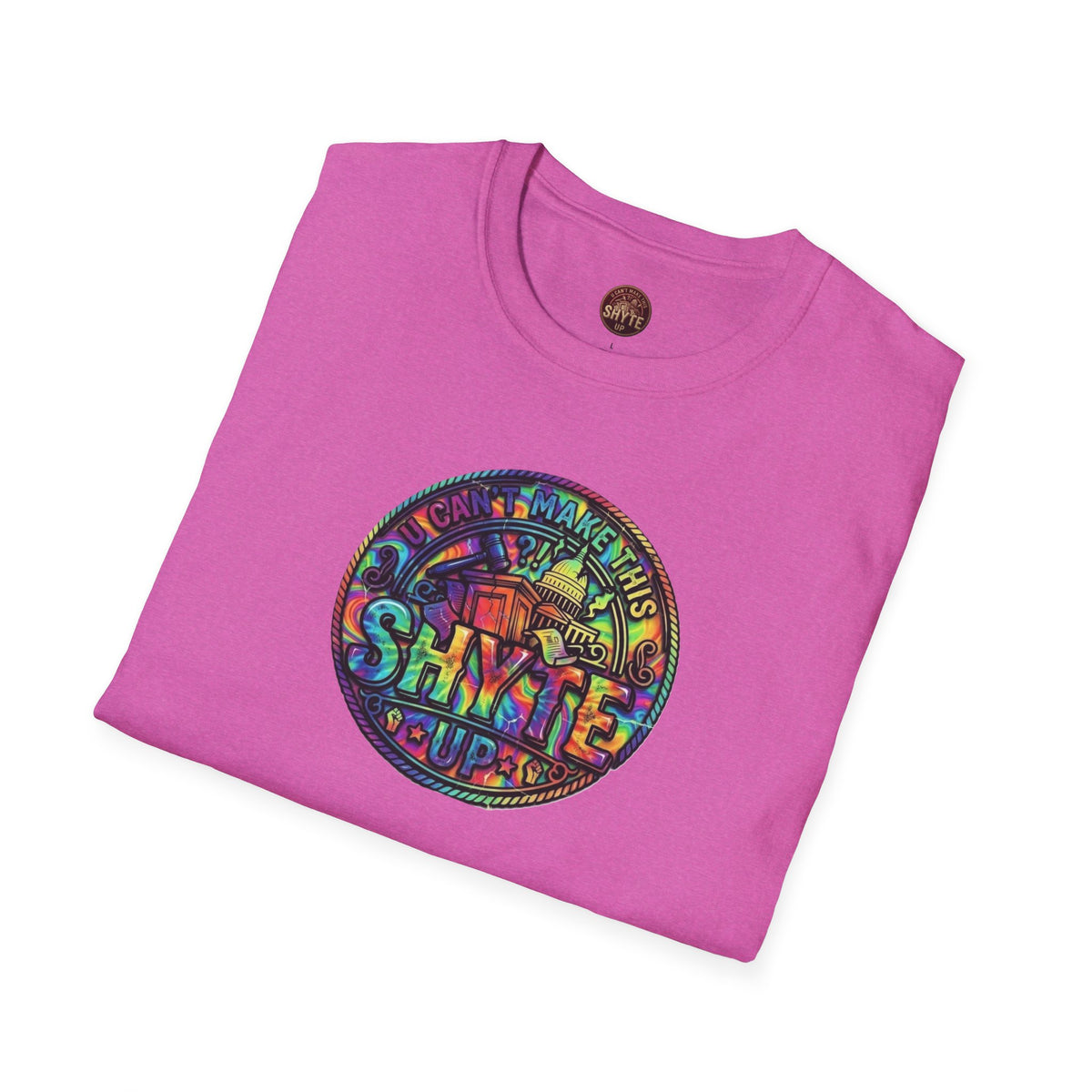 T-Shirt - Patio U Cyaan Mek Dis Shyte Up - Bubble Graffiti -  Unisex Softstyle