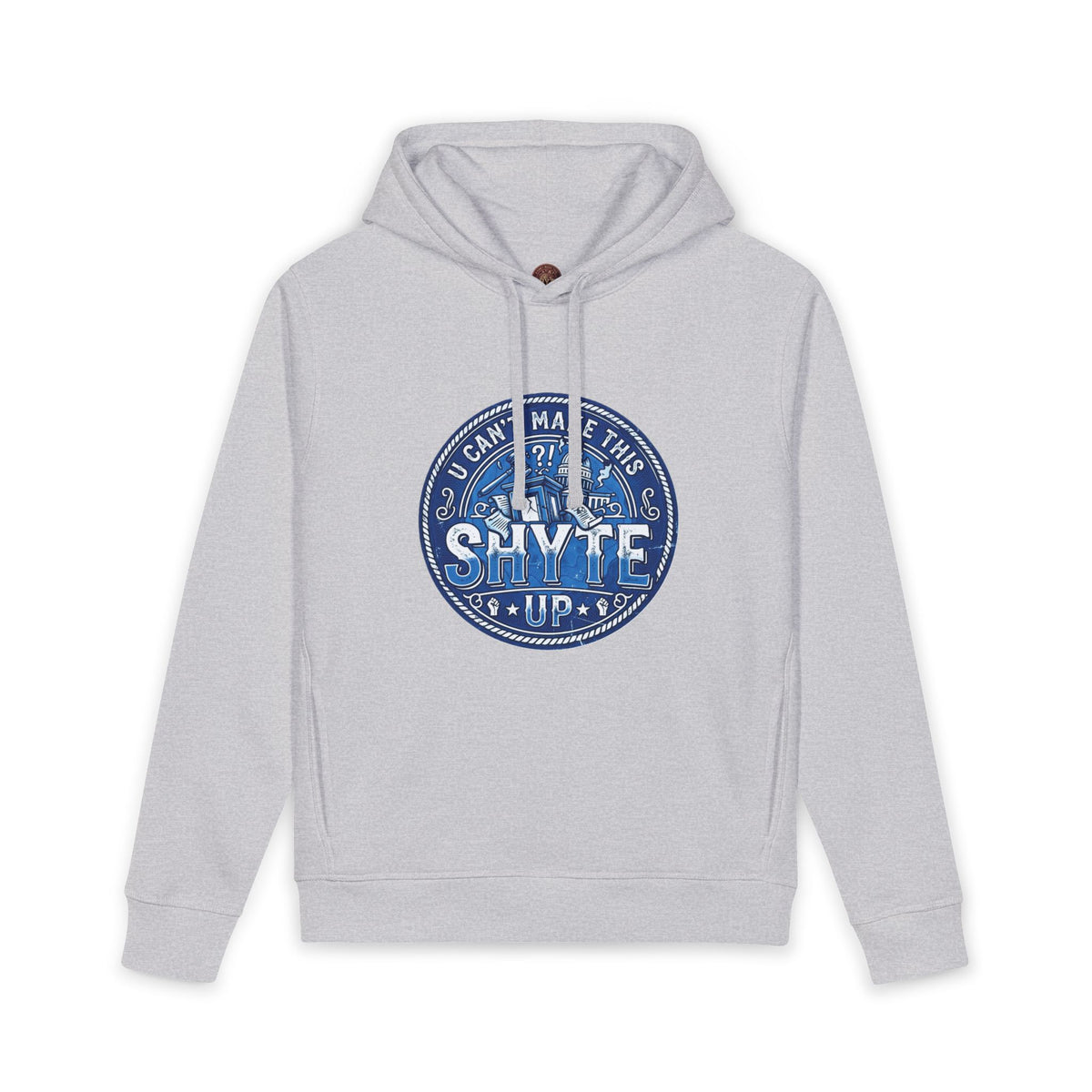 Hoodie - Bubble Blue Sattire - Unisex Organic Side Pocket Sounder Hoodie