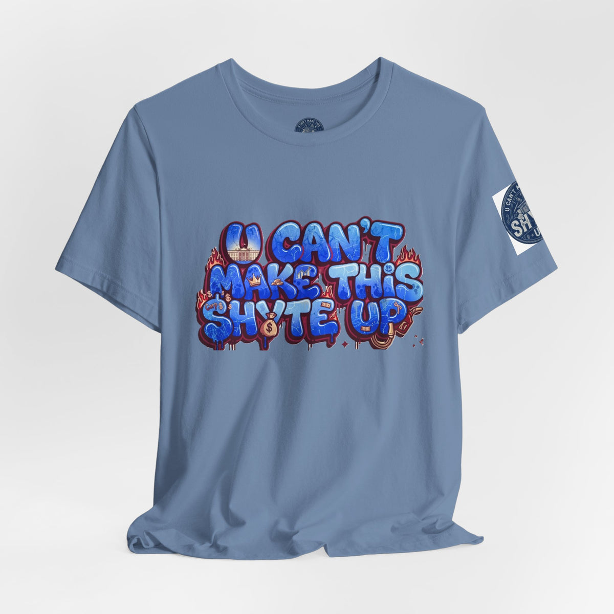 T-Shirt - Blue Satire - Unisex Jersey Short Sleeve Tee