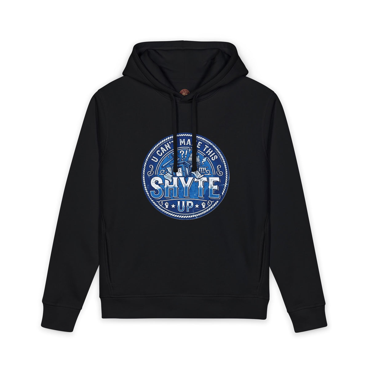 Hoodie - Bubble Blue Sattire - Unisex Organic Side Pocket Sounder Hoodie