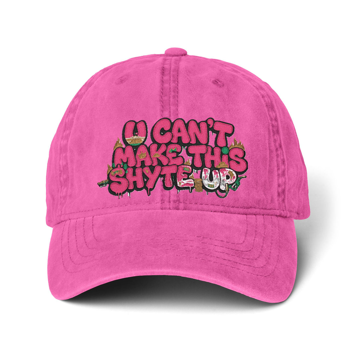 Cap  - Pinkalicious - Women's Pigment-Dyed Cap with Fashion Undervisor (Embroidery)