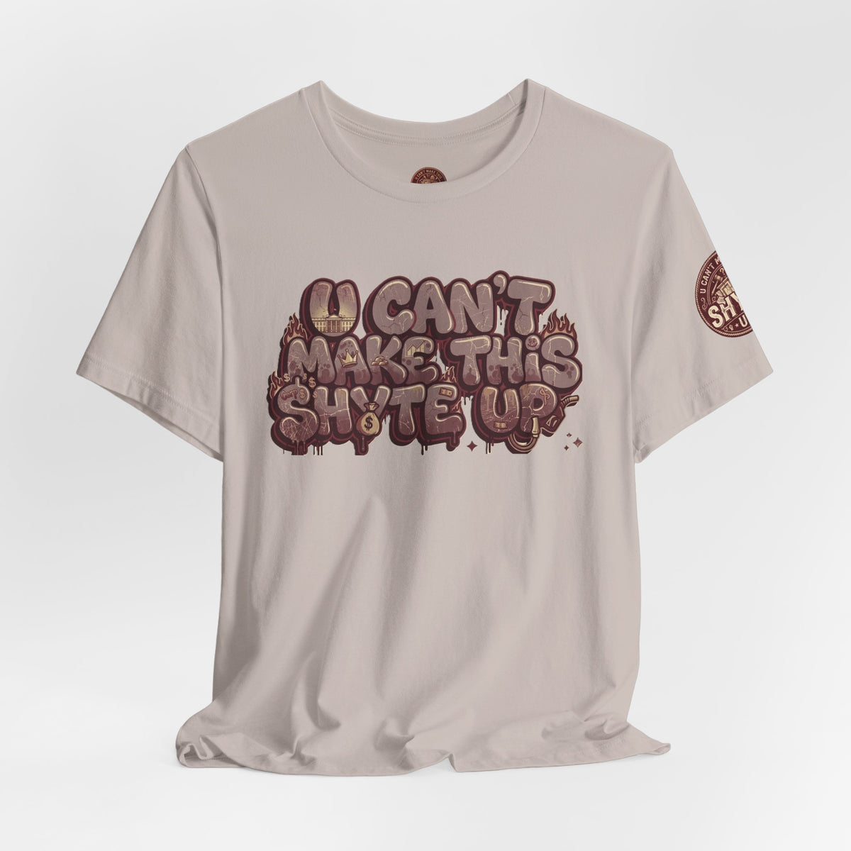 T-Shirt U Cant Make This Shyte Up - Red-bell Satire - Unisex Jersey Short Sleeve Tee