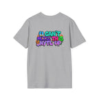 T-Shirt -U Cant Make This Shyte Up - NEON Bright Graffiti Satire - Unisex Softstyle