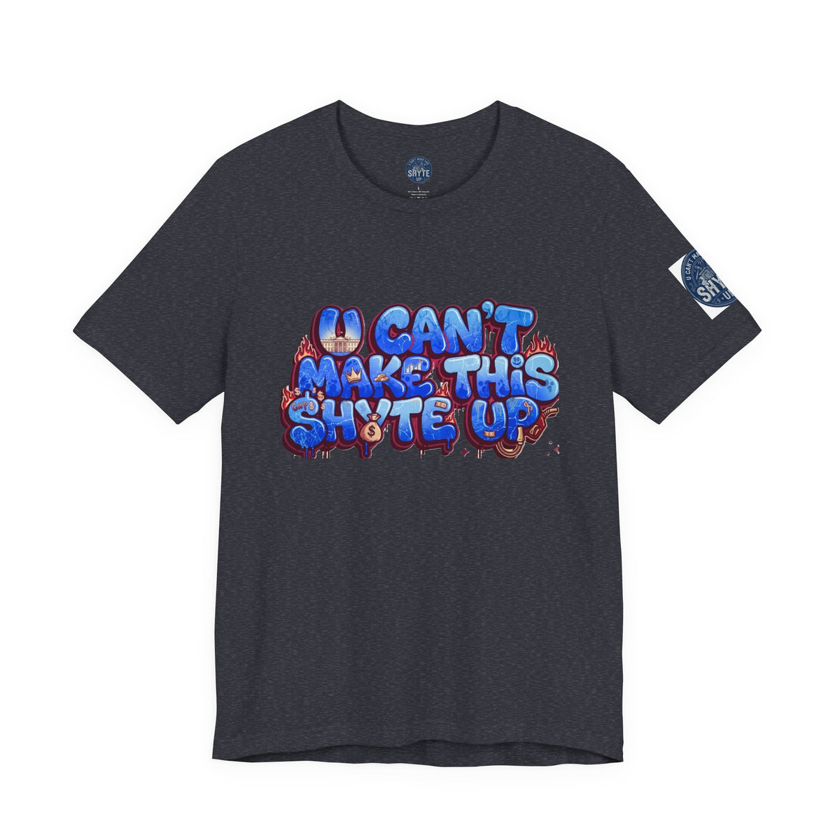 T-Shirt - Blue Satire - Unisex Jersey Short Sleeve Tee