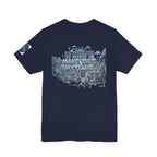 T-Shirt - Blue Satire - Unisex Jersey Short Sleeve Tee