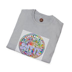 T-Shirt - U Cant Make This Shyte Up -  Psychedelic Logo Bubble Graffiti Satire-  Unisex Softstyle