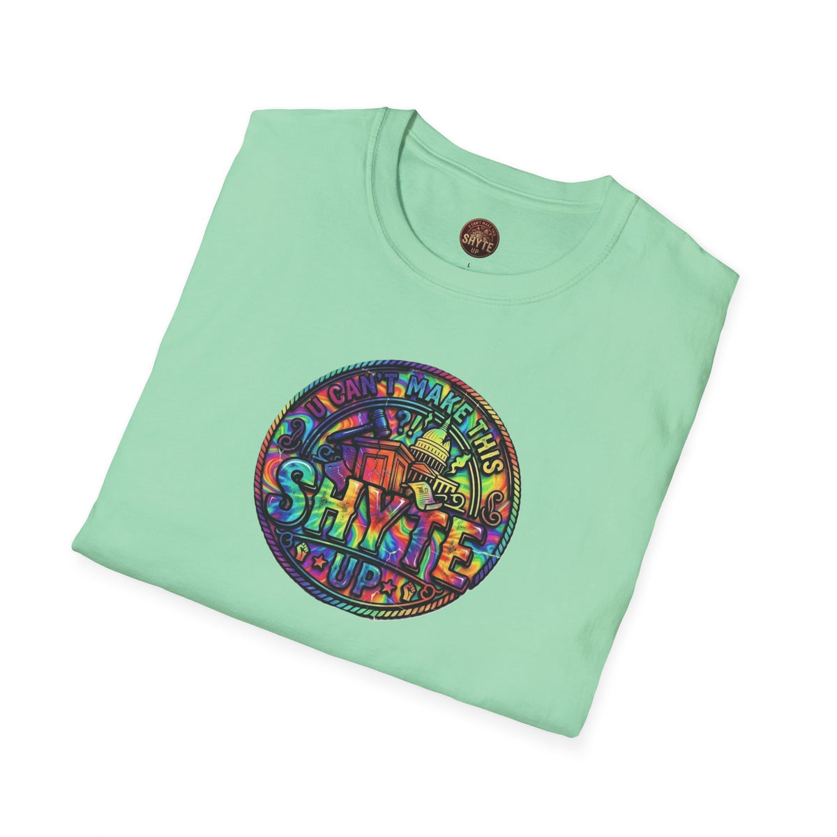 T-Shirt - Patio U Cyaan Mek Dis Shyte Up - Bubble Graffiti -  Unisex Softstyle