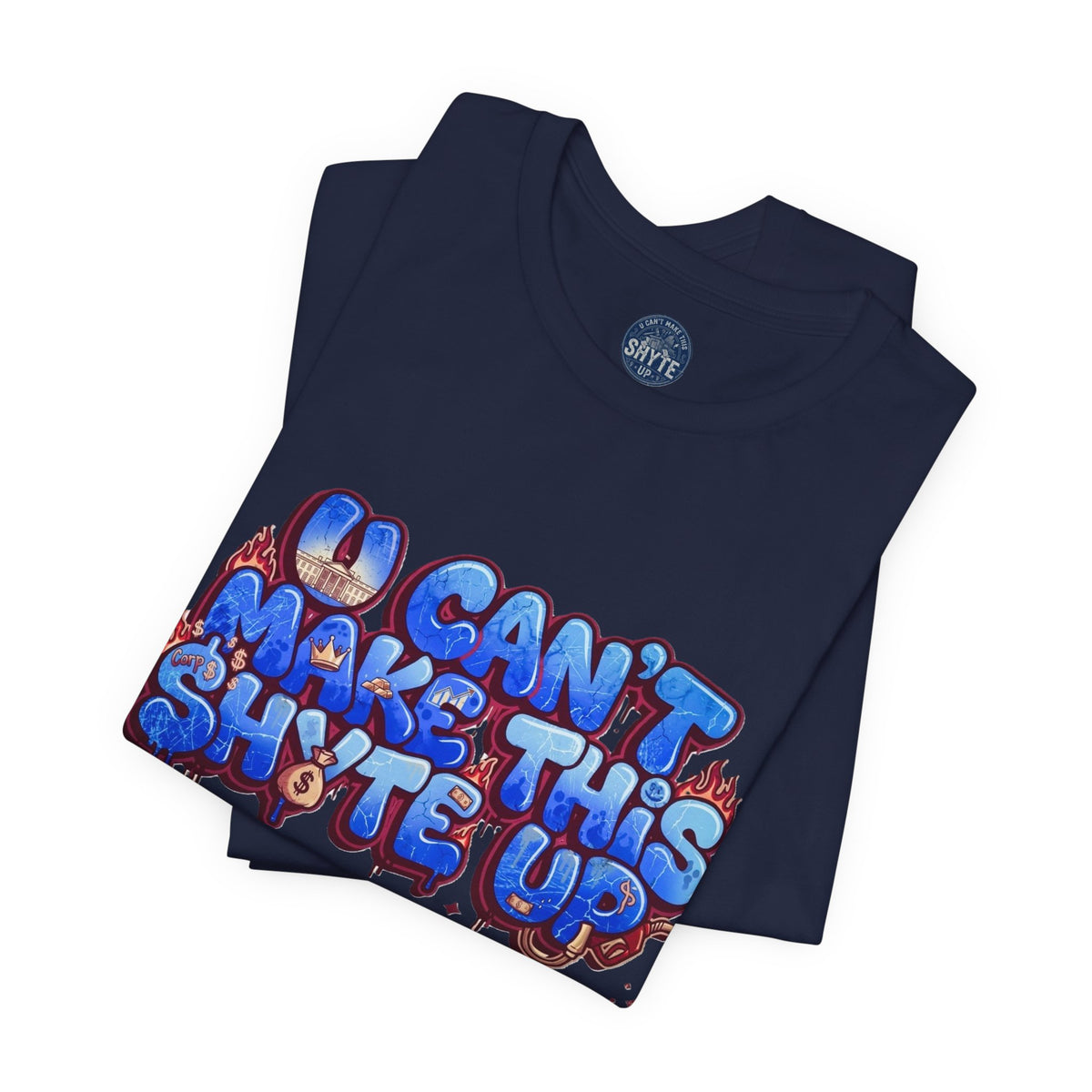 T-Shirt - Blue Satire - Unisex Jersey Short Sleeve Tee