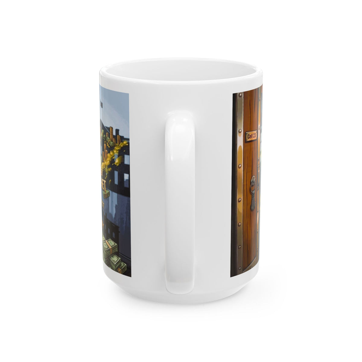 Mug - GET OUT OF JAIL FOR A FEE - Ceramic Mug, (11oz, 15oz)