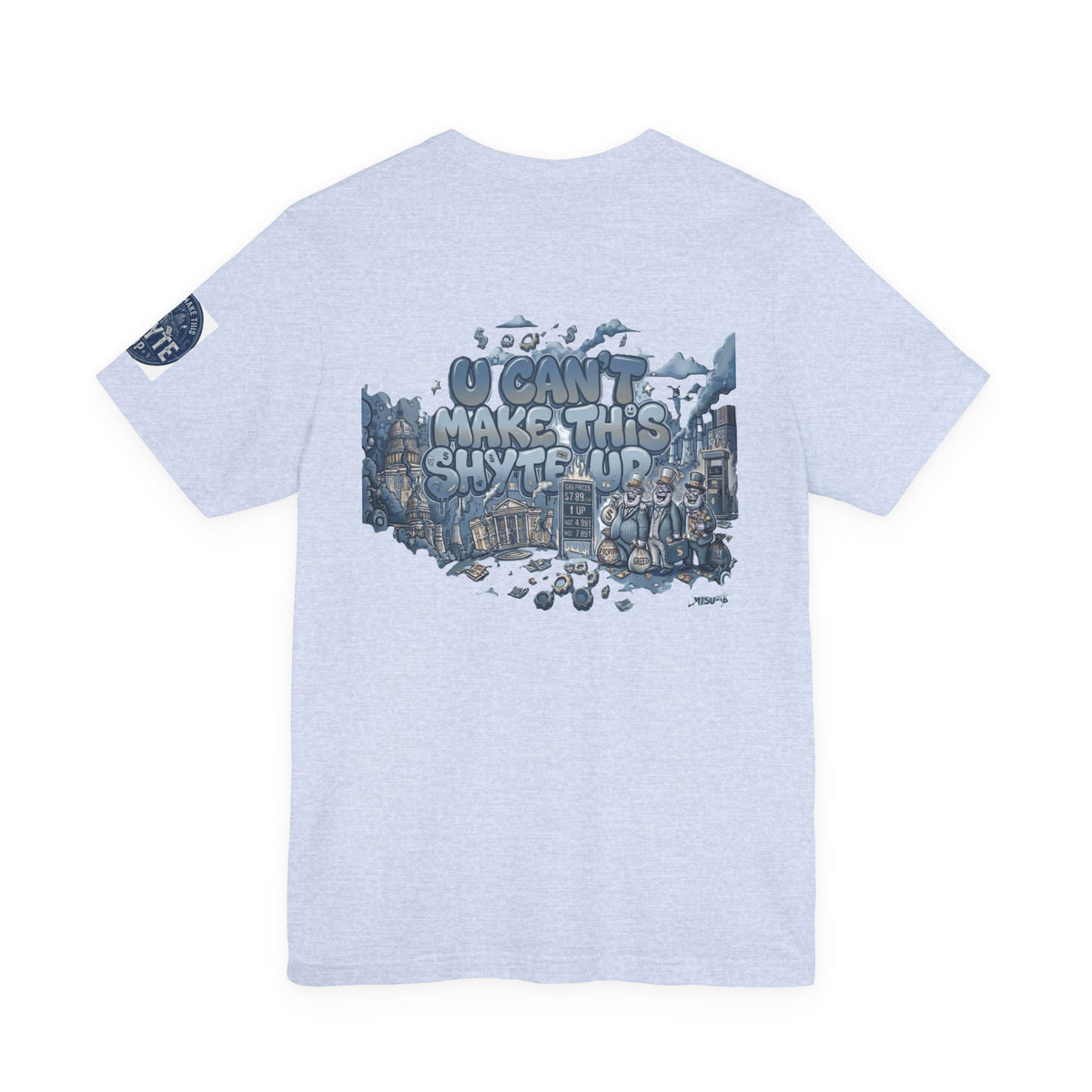 T-Shirt - Blue Satire - Unisex Jersey Short Sleeve Tee