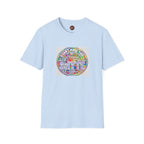 T-Shirt - U Cant Make This Shyte Up -  Psychedelic Logo Bubble Graffiti Satire-  Unisex Softstyle
