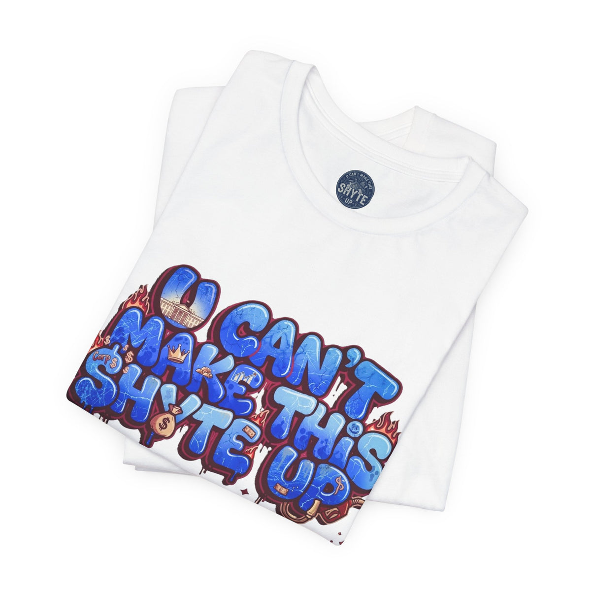 T-Shirt - Blue Satire - Unisex Jersey Short Sleeve Tee