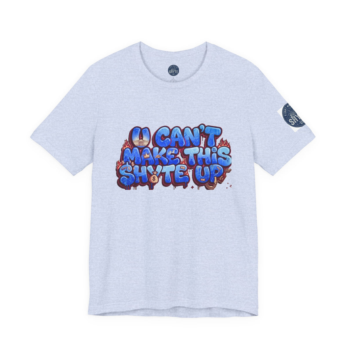 T-Shirt - Blue Satire - Unisex Jersey Short Sleeve Tee