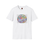 T-Shirt - U Cant Make This Shyte Up -  Psychedelic Logo Bubble Graffiti Satire-  Unisex Softstyle