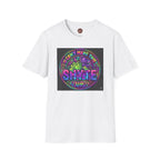 T-Shirt -U Cant Make This Shyte Up - NEON Bright Graffiti Satire - Unisex Softstyle