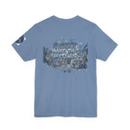 T-Shirt - Blue Satire - Unisex Jersey Short Sleeve Tee