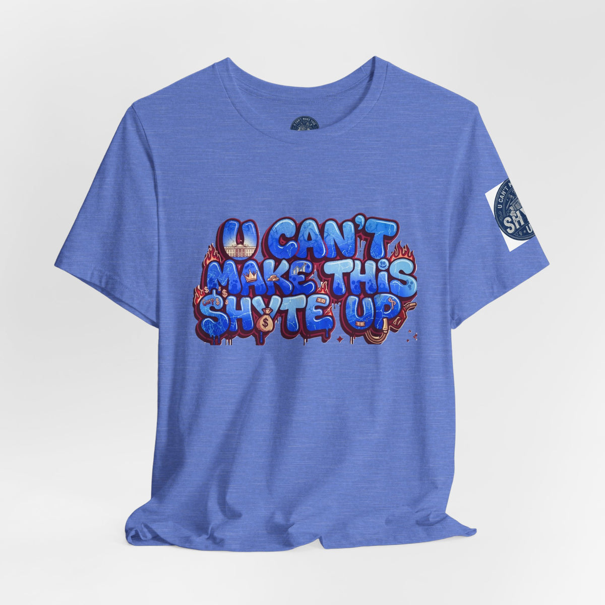 T-Shirt - Blue Satire - Unisex Jersey Short Sleeve Tee