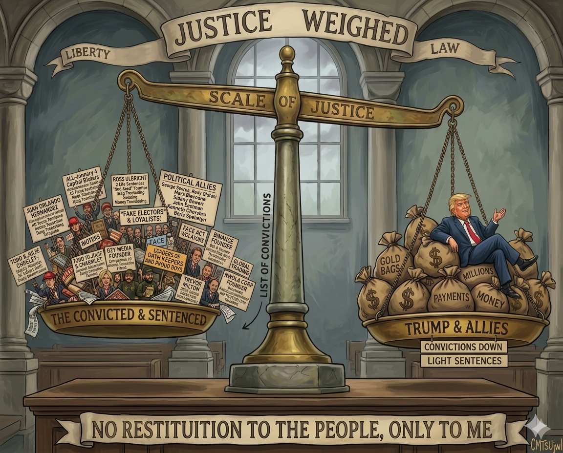 NO RESTITUTION TO THE PEOPLE ONLY FOR ME - U Can't Make This Shyte Up